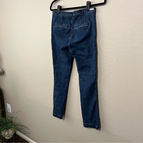 Anthro High Rise Denim Leggings Pilcro 26 dark wash jeans stretchy SOLD - Picture 7 of 12